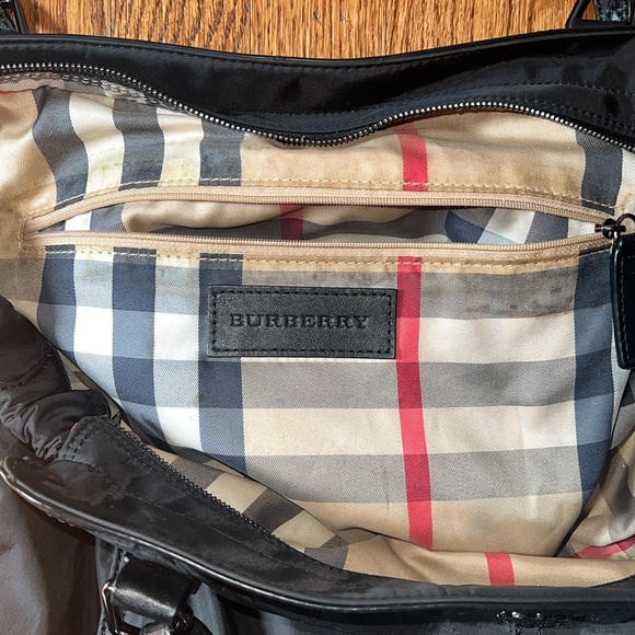Burberry Black Nylon Leather Buckleigh Tote Bag - Picture 9 of 12
